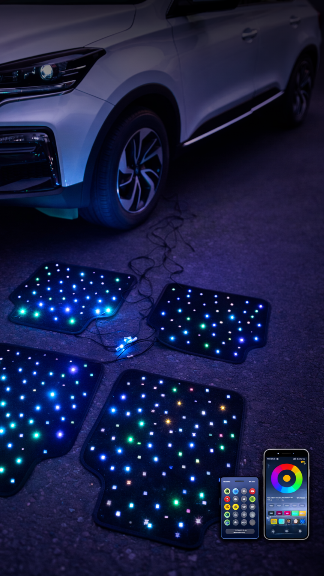 Tapis de sol LED RGB